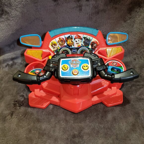 VTech PAW Patrol Pup Pad Driver Interactive Talking Handlebars with Light/Sound - Picture 4 of 11